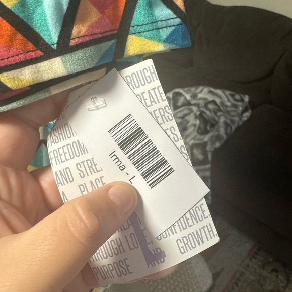 NWT LuLaRoe Irma | Unique Colorful Triangle Design | Size Large‎ - Picture 3 of 4